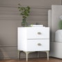 Hanah Home Mesita de Noche BD110 - 4111 Blanca